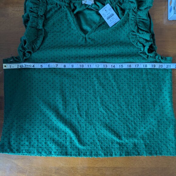 NWT J.Crew green top - Picture 7 of 7